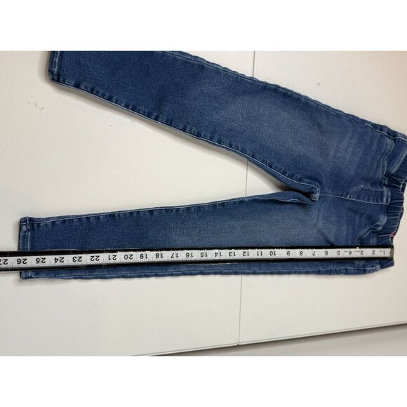 J Crew Crewcuts Girls Size 7 Runaround Pull On Stretch Denim Jeans Blue - Picture 6 of 9